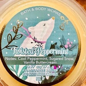 New Bath & Body Works .97oz Twisted Peppermint Scented Fragrance Melt